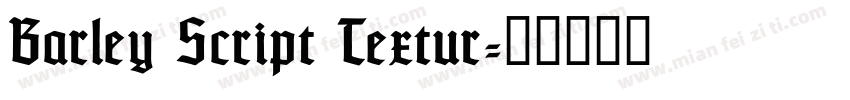 Barley Script Textur字体转换